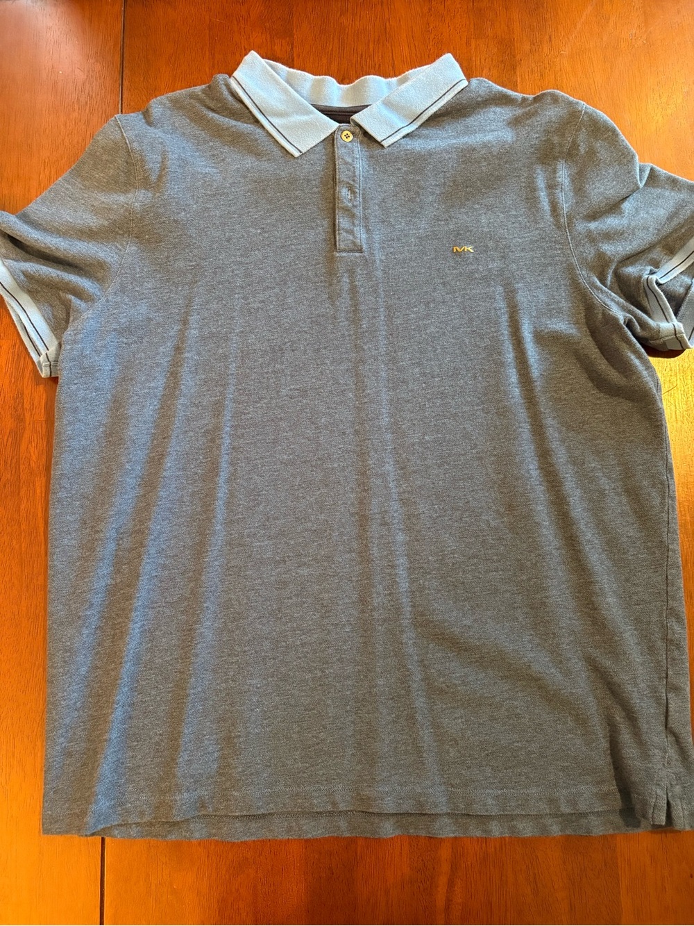 Michael Kors Men's Heather Gray Polo with Light Trim